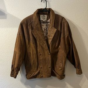 VTG Global Identity leather jacket size small